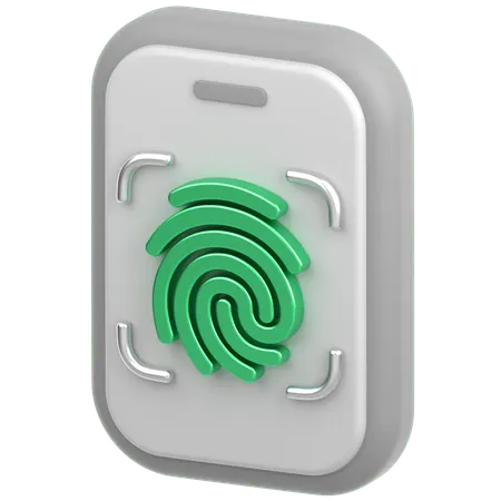 Mobiles Fingerschloss  3D Icon