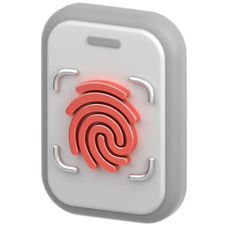 Mobiles Fingerschloss  3D Icon