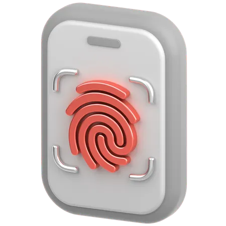 Mobiles Fingerschloss  3D Icon