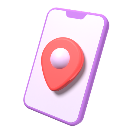 Mobiles GPS  3D Icon