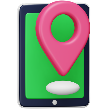 Mobiles GPS  3D Icon