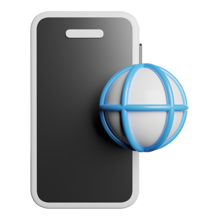 Mobiles Internet  3D Icon