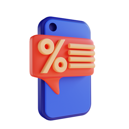 Mobiles Marketing  3D Illustration