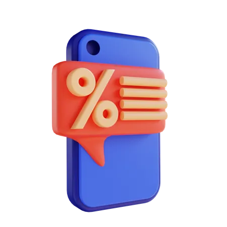 Mobiles Marketing  3D Illustration