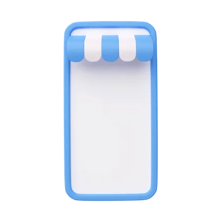 Mobiles Einkaufen  3D Icon