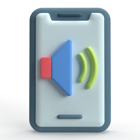 Mobiles Volumen  3D Icon