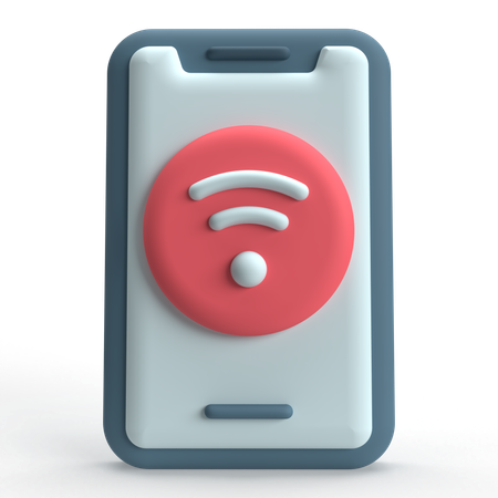 Mobiles WLAN  3D Icon