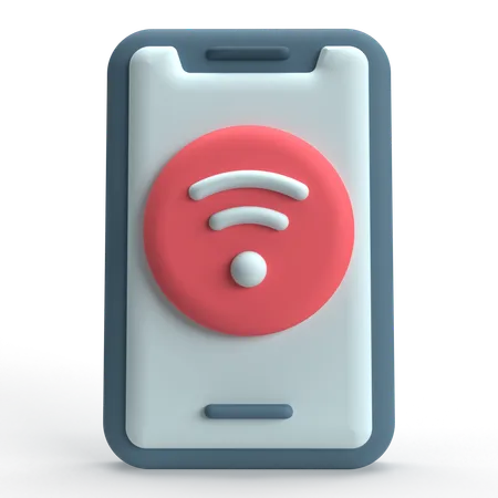 Mobiles WLAN  3D Icon