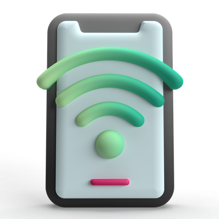 Mobiles WLAN  3D Icon