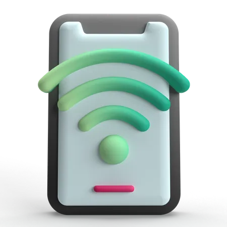 Mobiles WLAN  3D Icon