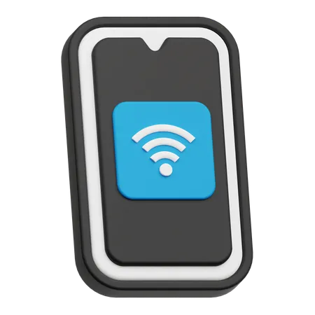 Mobiles WLAN  3D Icon