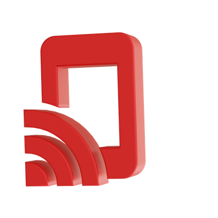 Mobiles WLAN  3D Icon