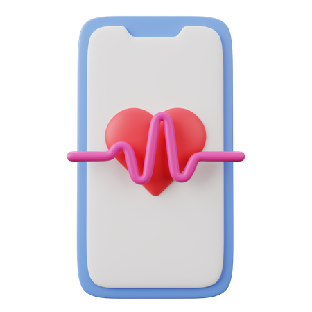 Mobilw Diet App  3D Icon