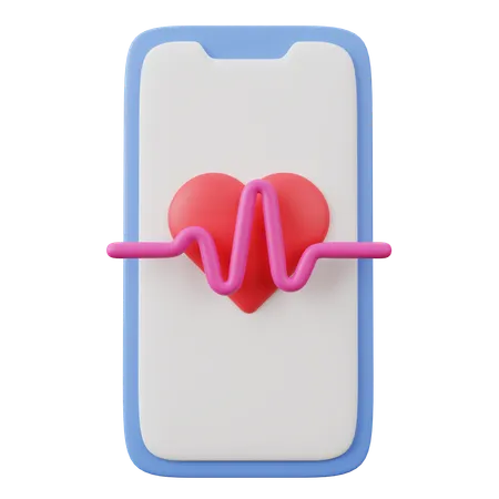 Mobilw Diet App  3D Icon