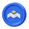 mobox crypto coin 3d logo