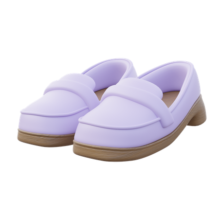 Mocasines de mujer  3D Icon