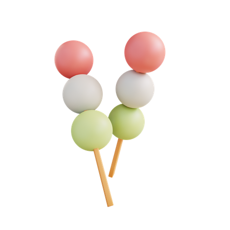 Mochi Dango  3D Icon