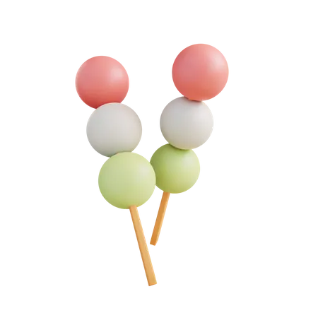 Mochi Dango  3D Icon