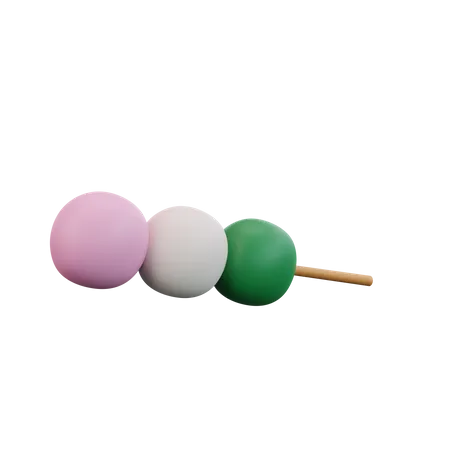 Mochi Dango  3D Icon