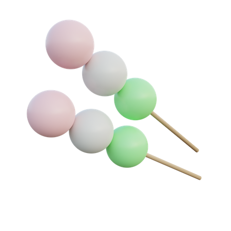 Mochi Dango  3D Icon