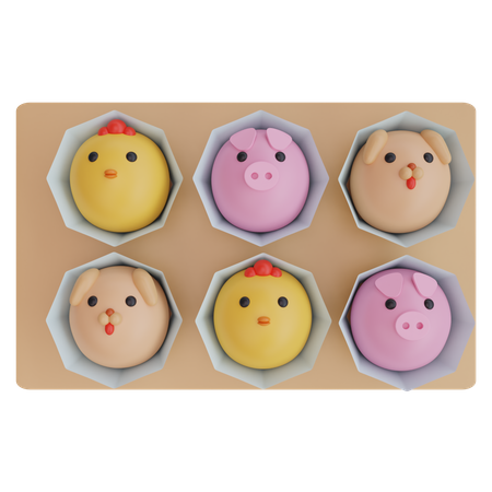 Mochi-Kuchen  3D Icon