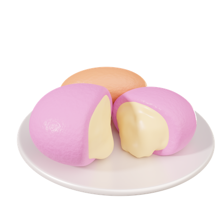 Sorvete de mochi  3D Icon