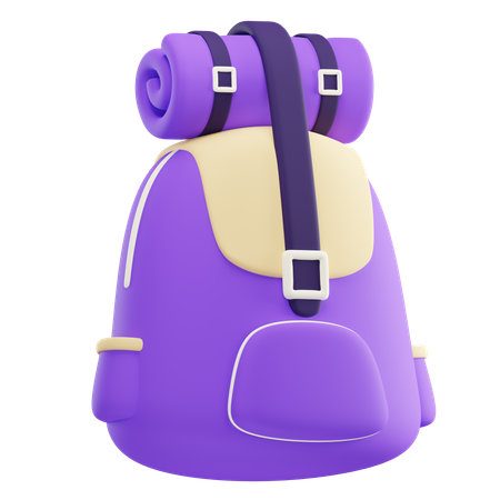 Mochila de acampamento  3D Icon