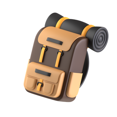 Mochila de caminhada  3D Icon