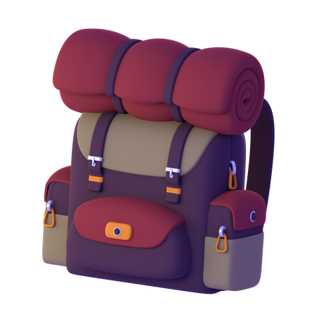 Mochila de caminhada  3D Icon