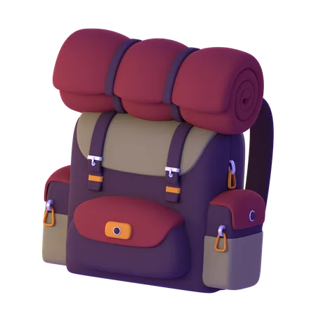 Mochila de caminhada  3D Icon