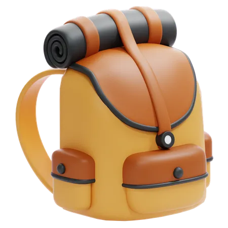 Mochila de senderismo  3D Icon