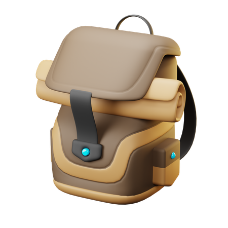 Mochila de sobrevivência  3D Icon