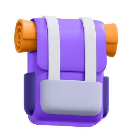 Mochila de viaje  3D Icon