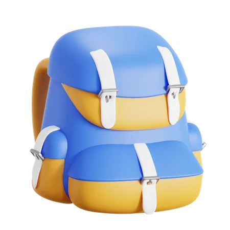 Mochila de viaje  3D Icon