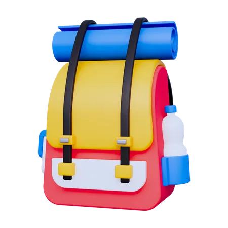 Mochila de viaje  3D Icon