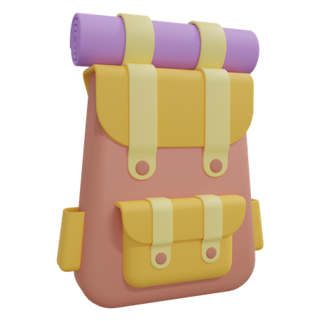 Mochila de viaje  3D Icon