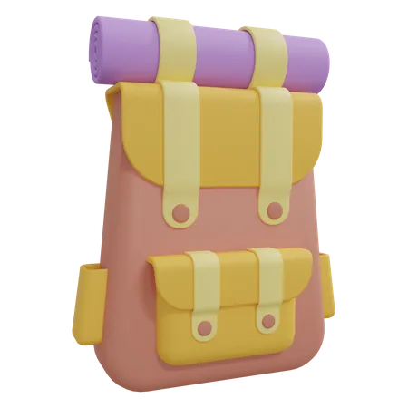 Mochila de viaje  3D Icon