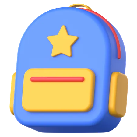 Bolsa para la escuela  3D Icon