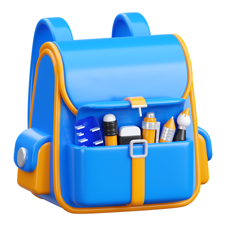 Bolsa para la escuela  3D Icon