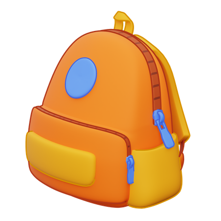 Mochila escolar  3D Icon