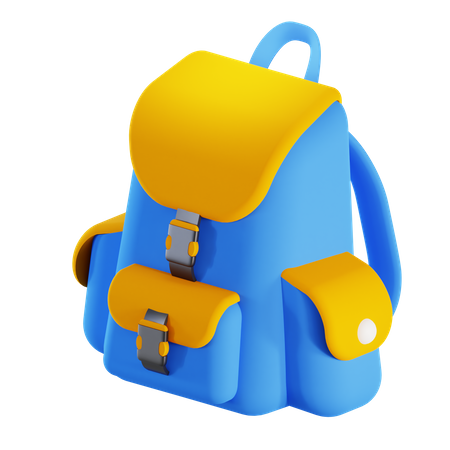 Bolsa para la escuela  3D Illustration