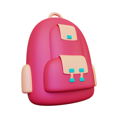 Bolsa para la escuela  3D Illustration