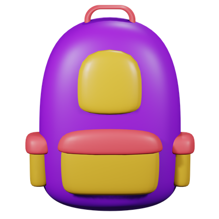 Bolsa para la escuela  3D Icon