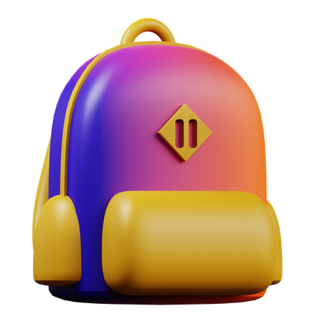 Bolsa para la escuela  3D Icon
