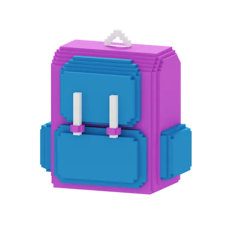 Mochila escolar  3D Icon