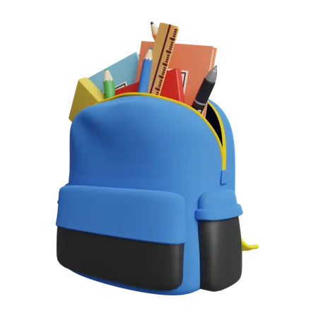 Bolsa para la escuela  3D Icon