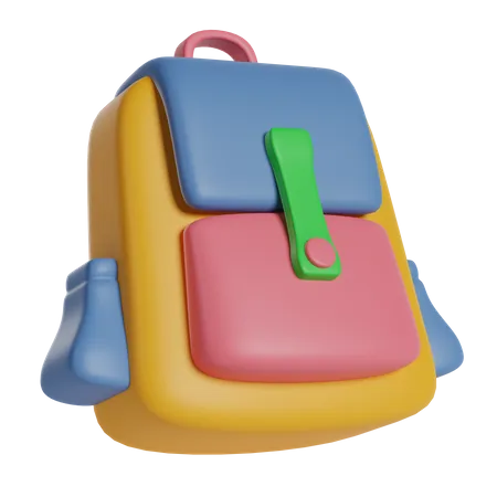 Bolsa para la escuela  3D Icon