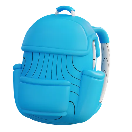 Mochila escolar  3D Icon