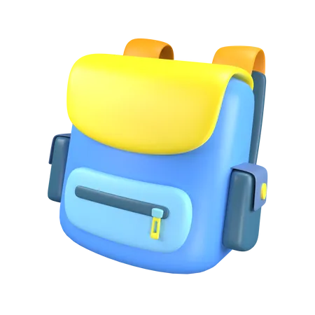 Mochila escolar  3D Icon