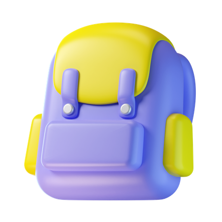 O saco da escola  3D Icon